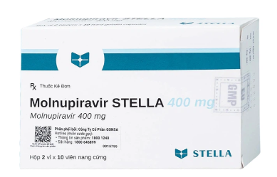 Thuốc Molnupiravir Stella 400mg (2 vỉ x 10 viên)