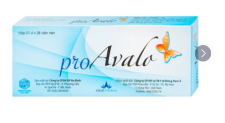 Thuốc pro Avalo 0.03mg Babiophar tránh thai hằng ngày (1 vỉ x 28 viên)