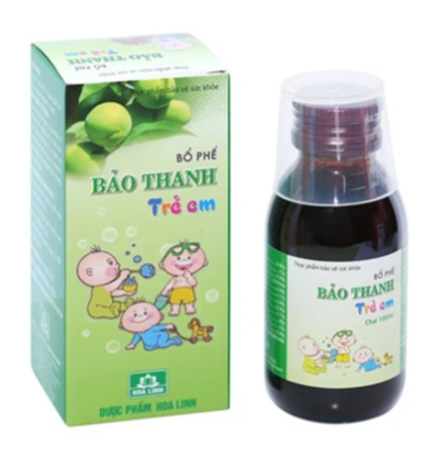 Bổ Phế Bảo Thanh Trẻ Em Hoa Linh điều trị ho do cảm lạnh, cảm cúm (100ml)