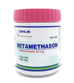 Betamethason 0,5mg Becamex( Bình Dương) chai 500 viên nén