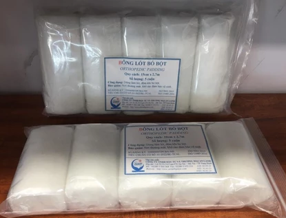 Bông lót bó bột An Lành 10cmx2.7m (5 cuộn/gói)