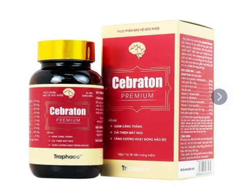 Viên uống Cebraton Premium Traphaco bổ sung vitamin cho não bộ, tăng tuần hoàn máu não (30 viên)