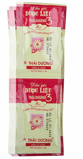 Dầu gội Thái Dương 3(dây 10 gói)đỏ