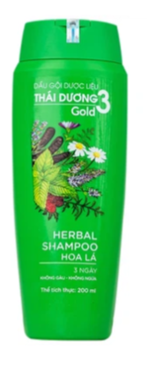Dầu gội dược liệu Thái Dương 3 (200ml)- xanh