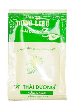 Dầu gội Thái Dương 3(dây 10 gói)xanh