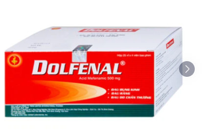 Thuốc Dolfenal United giảm đau bụng kinh, đau răng, đau do chấn thương (25 vỉ x 4 viên)