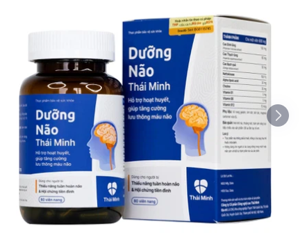 Viên uống Dưỡng Não Thái Minh hỗ trợ hoạt huyết, tăng cường lưu thông máu não (80 viên)