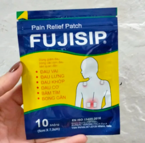 Miếng dán Fujisip nóng giảm đau cơ xương khớp gói Hộp 20*10 miếng
