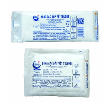 Bông gạc đắp vết thương (6*22cm) Bịch/50c