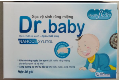 Gạc vệ sinh răng miệng Dr.baby hộp 30 gói
