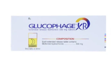 Thuốc Glucophage XR 500mg Merck điều trị tiểu đường type 2 (15 vỉ x 8 viên)