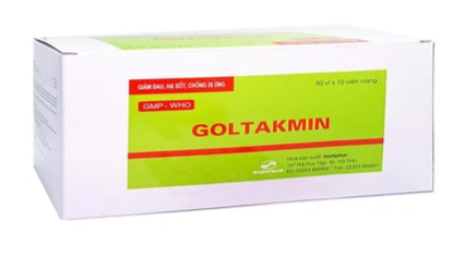 Thuốc Goltakmin Hadiphar Hộp/50 vỉ x10 viên điều trị cảm lạnh, nghẹt mũi, viêm mũi dị ứng (50 vỉ x 10 viên)