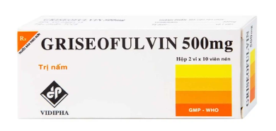Thuốc Griseofulvin 500mg Vidipha (2 vỉ x 10 viên)