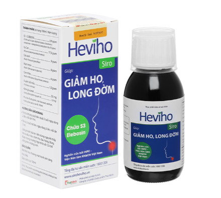 Siro Heviho hỗ trợ giảm ho, long đờm chai 100ml