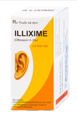 Dung dịch nhỏ tai ILLixime 0.3% Hanlim (5ml)