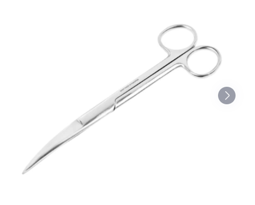 Kéo cong 2 đầu nhọn Electro Bismed dùng để thay băng cho bệnh nhân, cắt gòn (16cm)