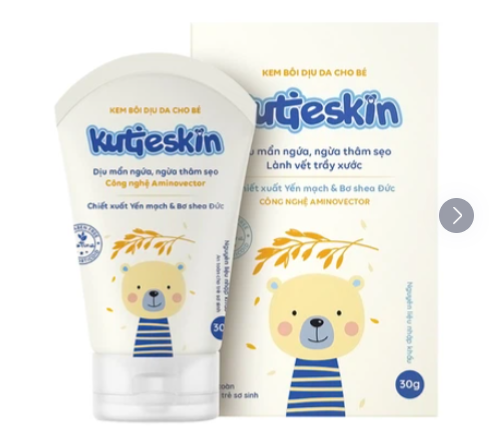 Kem bôi dịu da cho bé Kutieskin giảm mẩn ngứa, ngừa thâm sẹo (30g)