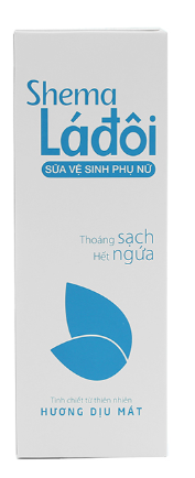 Dung dịch vệ sinh phụ nữ Shema Lá đôi hương dịu mát chai 200ml
