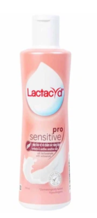 Dung dịch vệ sinh phụ nữ Lactacyd Pro Sensitive bảo vệ và chăm sóc vùng kín (250ml)