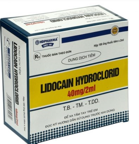 Lidocain 40mg/2ml hộp 100 ống tiêm x 2ml Hải Dương