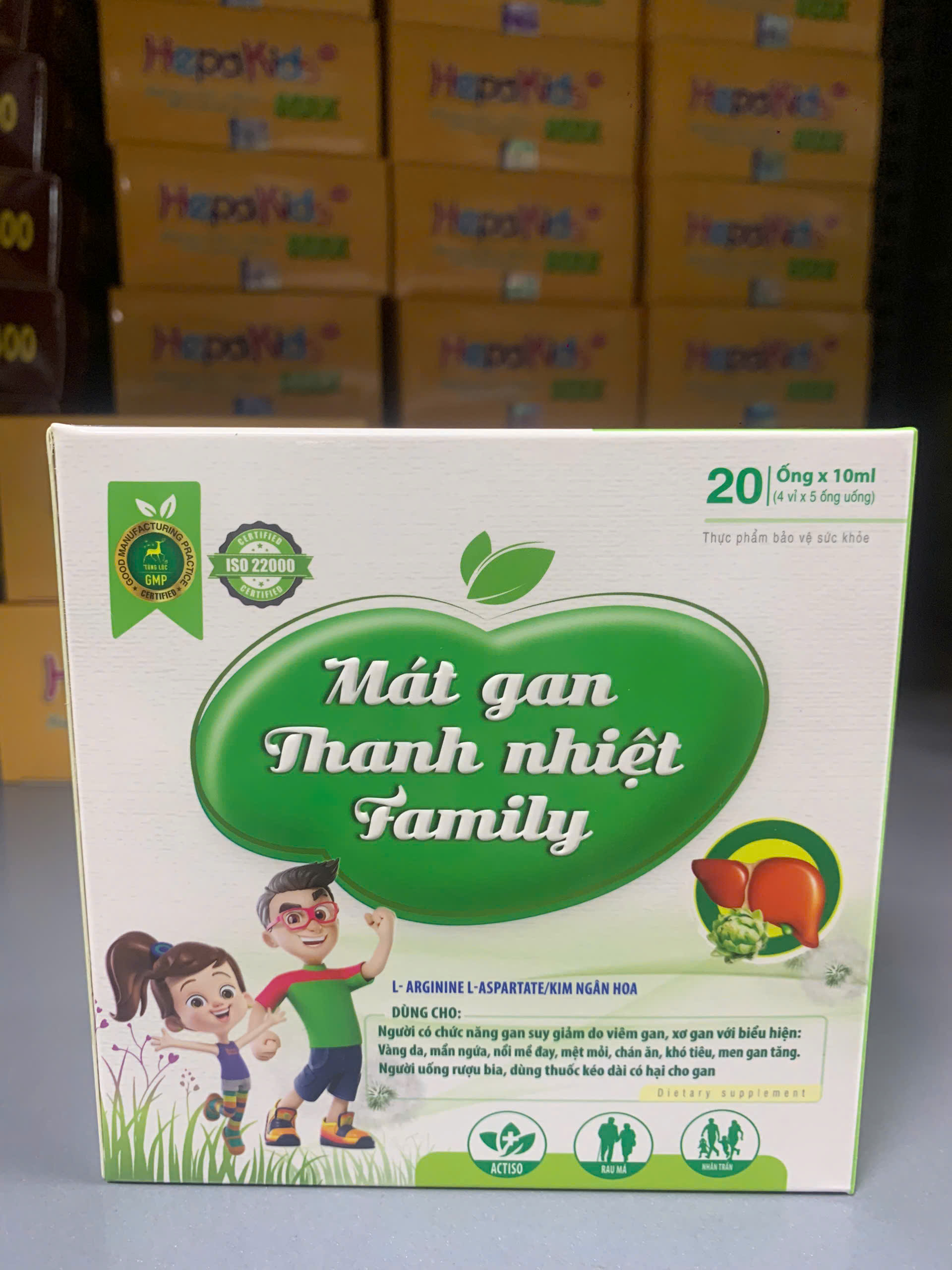 Mát Gan Thanh Nhiệt Family cho cả gia đình 20 ống x10ml