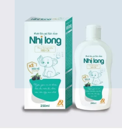 Nước tắm gội thảo dược Nhị Long Chai 250ml (0-3 Tuổi)
