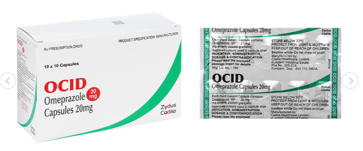 Ocid 20mg(10 vỉ x 10 viên)