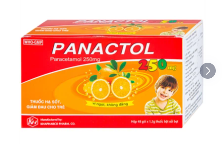 Panactol 250mg Khapharco (48 gói x 1.5g)