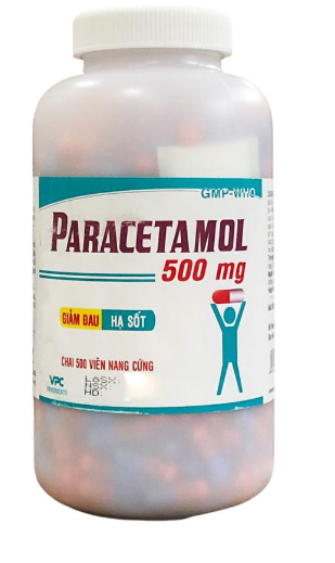 Paracetamol 500mg Dược Cửu Long( nang) chai/500 viên