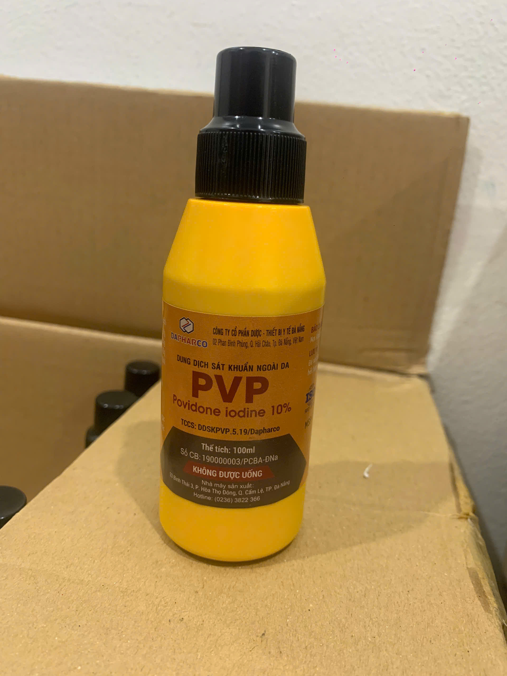 Dung dịch sát khuẩn Povidone (PVP) 10 Dapharco ( Chai 100ml)