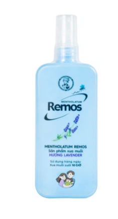 Remos hương Lavender xua muỗi suốt 10 giờ (150ml)