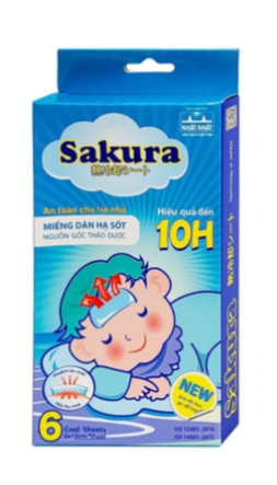 Miếng dán hạ sốt Sakura Tanaphar hạ nhiệt, hạ sốt, giảm đau (3 gói)