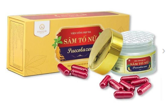 Viên uống đẹp da Sâm Tố Nữ Puecolazen