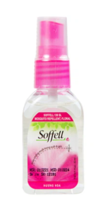 Xịt xua muỗi Soffell hương hoa giúp chống muỗi trong suốt 8 giờ (30ml)