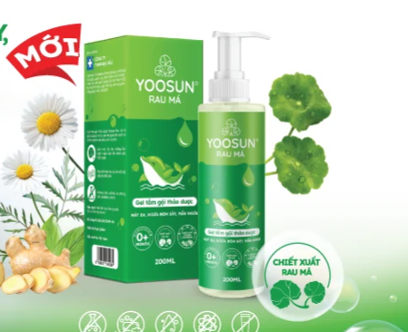 Gel tắm gội thảo dược Yoosun Rau má