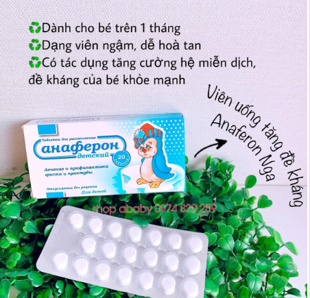 Viên uống tăng đề kháng Anaferon Nga Hộp/20 viên