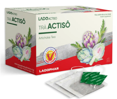 Trà Actiso (LADOPHAR) hộp 20 gói x 2g