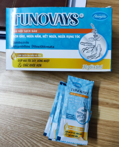 Hộp Dầu Gội Tunovays 30 gói * 6ml