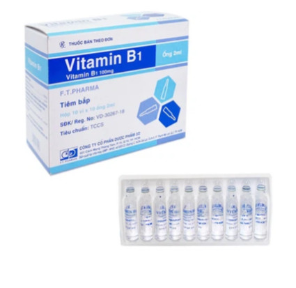 Thuốc tiêm Vitamin B1 100mg F.T (10 vỉ x 10 ống)
