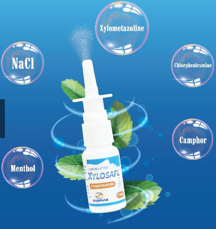 Dung dịch xịt mũi xoang nghẹt mũi sổ mũi Xylosafe (Lọ 15ml)