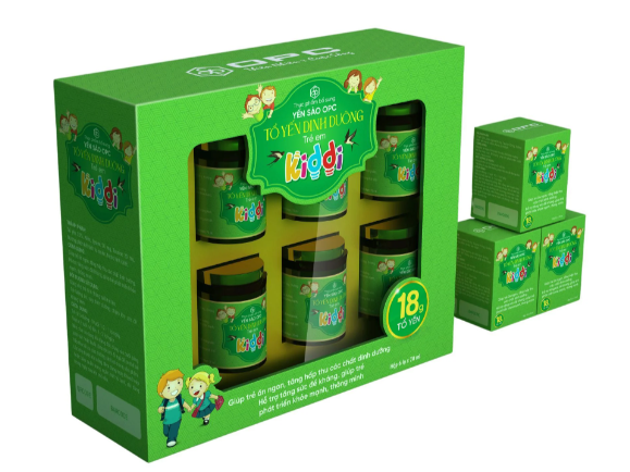 YẾN SÀO OPC - TỔ YẾN DINH DƯỠNG TRẺ EM (KIDDI) Hộp/6 lọ x70ml