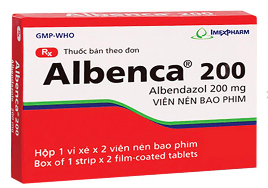 Albenca 200 Hộp 1 vỉ x 2 viên