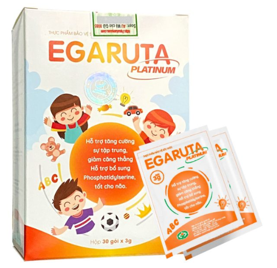 Egaruta Platinum, hỗ trợ tăng cường sự tập trung, giảm căng thẳng Hộp/30 gói