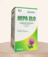 Hepa Glo giúp giải độc gan, hạ men gan Hộp/60 viên-Pháp