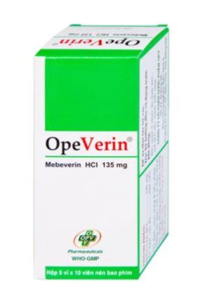 Thuốc OpeVerin 135mg OPV điều trị hội chứng ruột kích thích (5 vỉ x 10 viên)