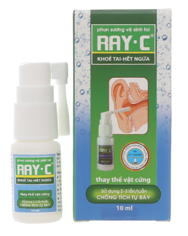 Ray-C vệ sinh tai, làm sạch ráy tai chai 10ml