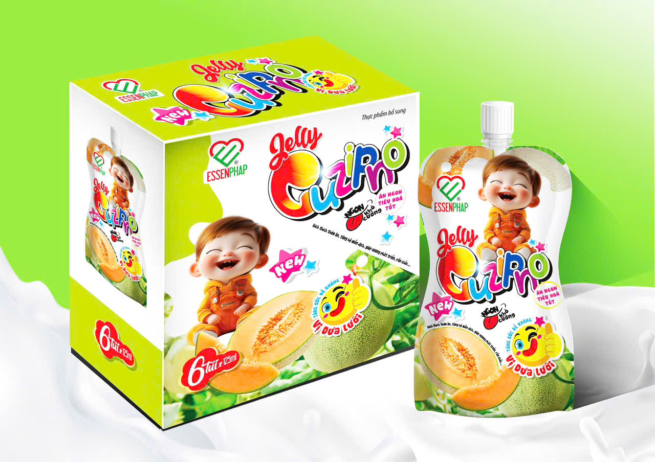 Jelly Cuzipno vị dưa Hộp 6 túi x 125ml