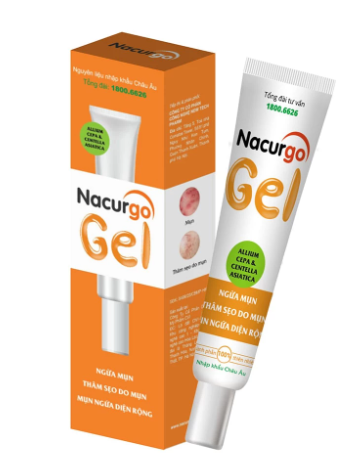 Nacurgo Gel - Giảm thâm sẹo, ngăn ngừa mụn