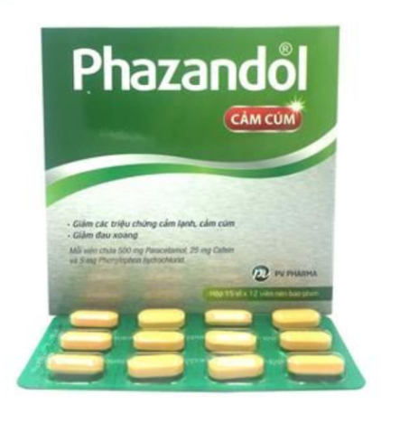 Phazandol(panadol) cảm cúm Phúc Vinh Hộp/180 viên
