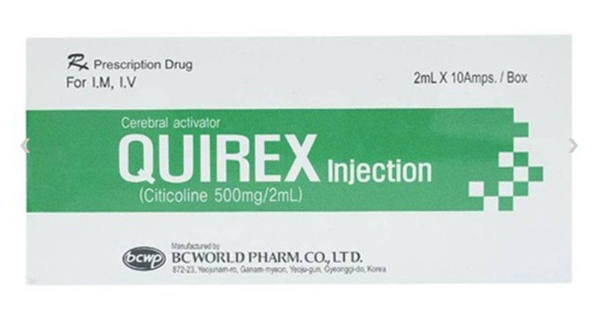 Quirex( citicolin 500mg) Hộp/10 ống HQ